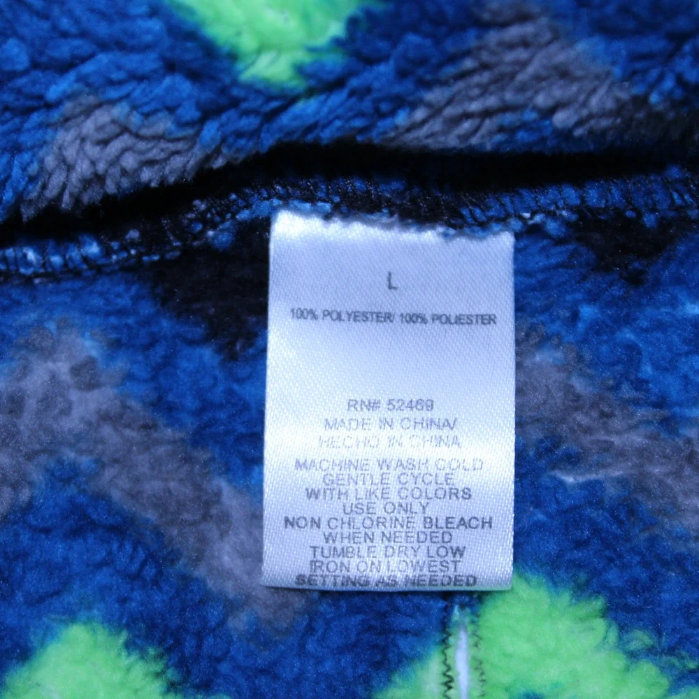 Chevron Striped Zig Zag Pattern Fleece Green Blue Grey Small Dog Sweater Vest